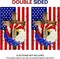 Patriotic 4th of July Garden Flag Double Sided 12x18 Inch Stars and Stripes Eagle Wreath USA Memorial Day Independence Day Welcome Sign Yard Flag Farmhouse Outdoor Decor Burlap
